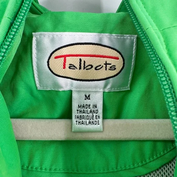 Talbots Womens Green Hooded Zip‎ Up Vest Size M Lightweight Outdoor Casual - Picture 6 of 10